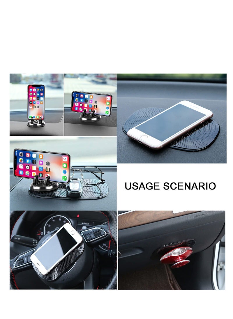 Y&D Anti-Slip Pad, for Car Dashboard Multi-Functional Non-Slip Magic Sticky, Gripping Mat PU Gel, Washable Reusable Extra Strong GPS, HUD, EZ Pass, Holds Phones, Sunglasses (Black)  - Image 3