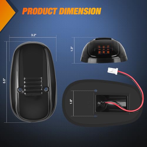 Nilight LED Cab Marker Lights 5 PCS 9 LED Smoke Lens Amber Roof Running Clearance Light Compatible with 1999 2000 2001 2002 Dodge Ram 2500 3500 Pickup Trucks - Image 3