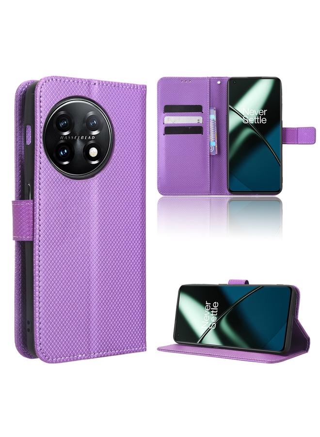 S-TOP Case For OnePlus 11 5G Diamond Texture Leather Phone Case - Image 1