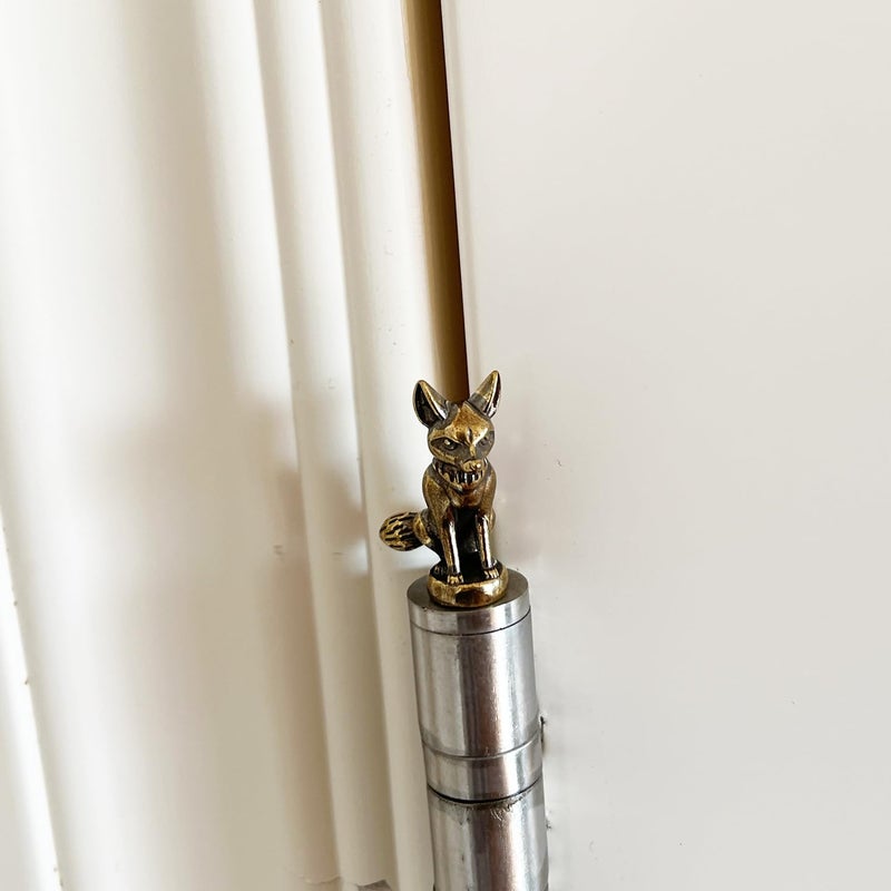 SWNACOR 3 Pcs Brass Fox Hinge Heads Decorative Topper, Magnetic Hinge Head Toppers, Fun Bird Gifts for Women Mom Grandma Wife, Vintage Bird Statue Door Hinge Head Home Decoration - Image 2