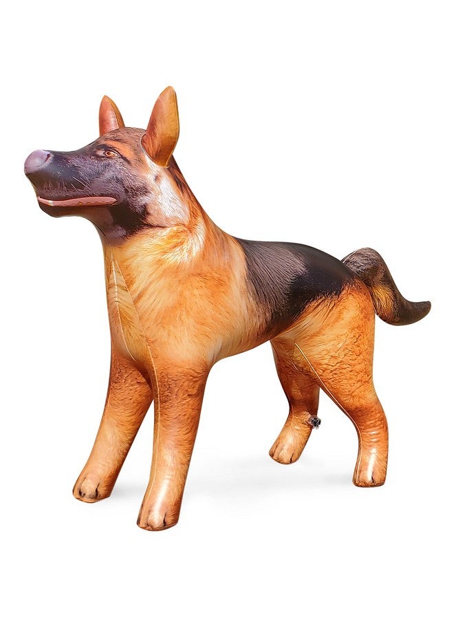 Jet Creations 43 L/30 H in INCH Inflatable German Shepherd K9 Dog, Lifelike Black Tan Animal, Puppy Pet Figure, for Home Parties Event Decor, Outdoor Display, VBS Photo Prop, Gift for Boys Girls Kids - Image 1