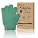 Evridwear Exfoliating Recycled Yarn EcoFriendly Bath Gloves for Shower Spa Massage and Body Scrubs Dead Skin Cell Remover Ingrown Hair Scratching Gloves with Hanging Loop 1 Pair Heavy Glove - Image 2