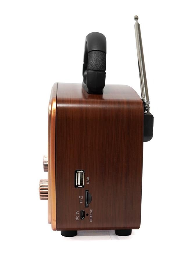 Microdigit Bluetooth Portable Radio MD011R Gold With USB Charging Line & Rechargeable Battery - Image 2