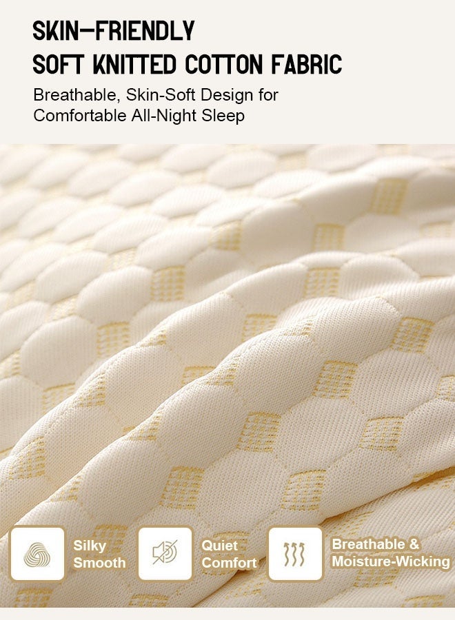 أوبتيا وسادة نوم طويلة صلبة من الألياف الدقيقة، وسائد لكامل الجسم للبالغين مع غطاء وسادة قابل للغسل وقابل للإزالة، وسائد سرير طويلة مبطنة للنوم، وسادة جسم قابلة للتعديل من الإسفنج المقطّع، وسادة طويلة مبردة، وسادة كبيرة للنساء الحوامل ومن ينامون على الجانب (48*150 سم) - Image 5