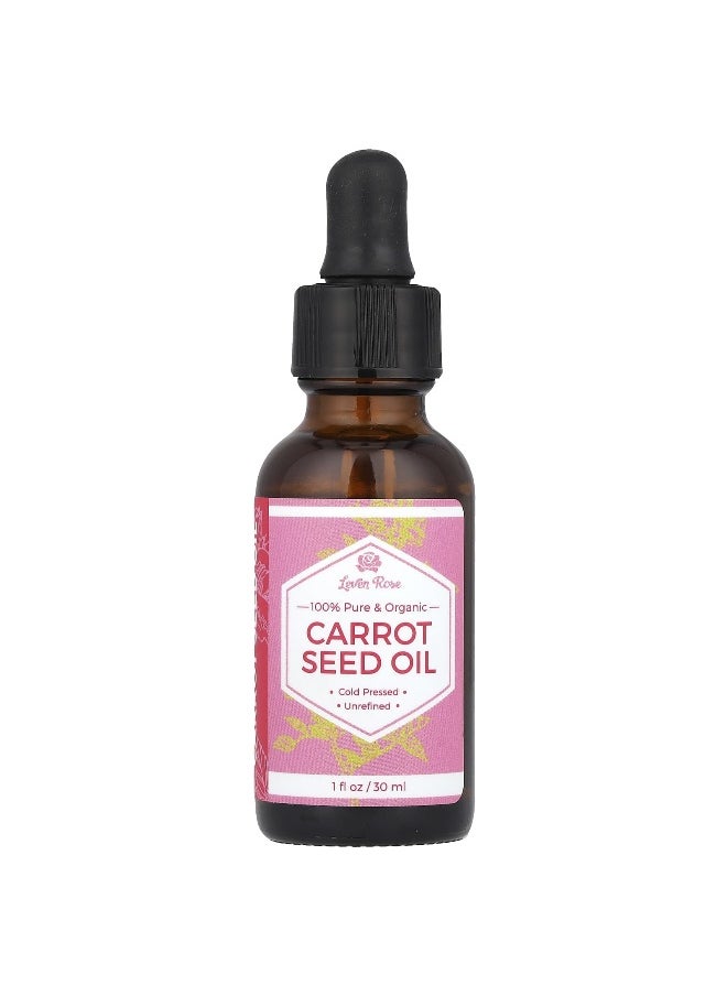 Leven Rose Leven Rose, 100% Pure & Organic, Carrot Seed Oil, 1 fl oz (30 ml)  - Image 1