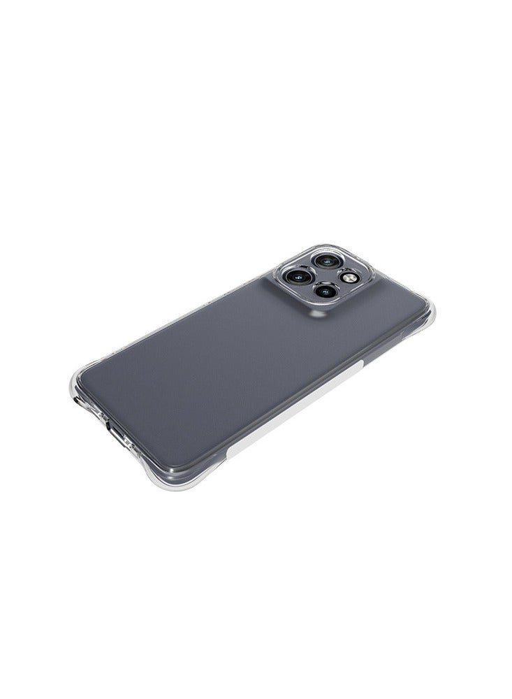 2 في 1 موتورولا حافة 50 5G غطاء حالة الهاتف وحماية الشاشة - مضاد للصدمات واضح نحيف TPU غطاء الهاتف الوقائي والتغطية الكاملة الحساسة لمس حامي الشاشة الزجاجية المقلصة لموتورولا حافة 50 5G - Image 4