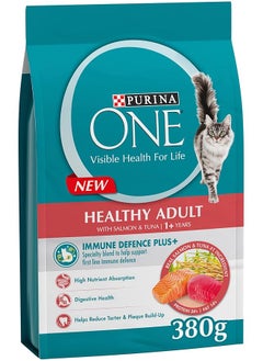 Purina ONE Healthy Adult Salmon And Tuna 380G 