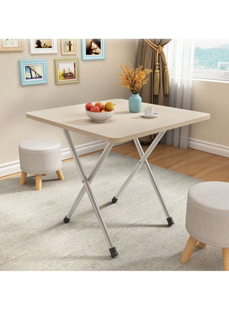 Generic Multifunctional Folding Table,Wooden Square Table,Portable Camping Table,Dining table,Garden,Picnic,Coffee table 60*60*50cm (White)  - Image 3