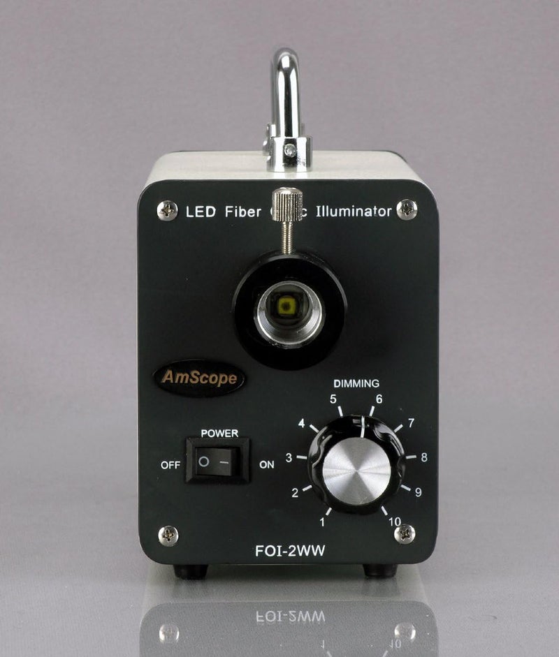 AmScope AmScope LED20WS 20W LED Fiber Optic Single Gooseneck Light Microscope Illuminator - Image 4
