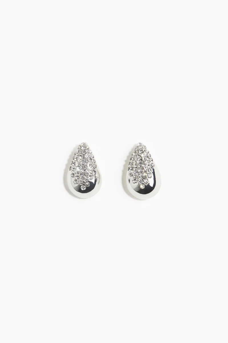 H&M Rhinestone-embellished earrings