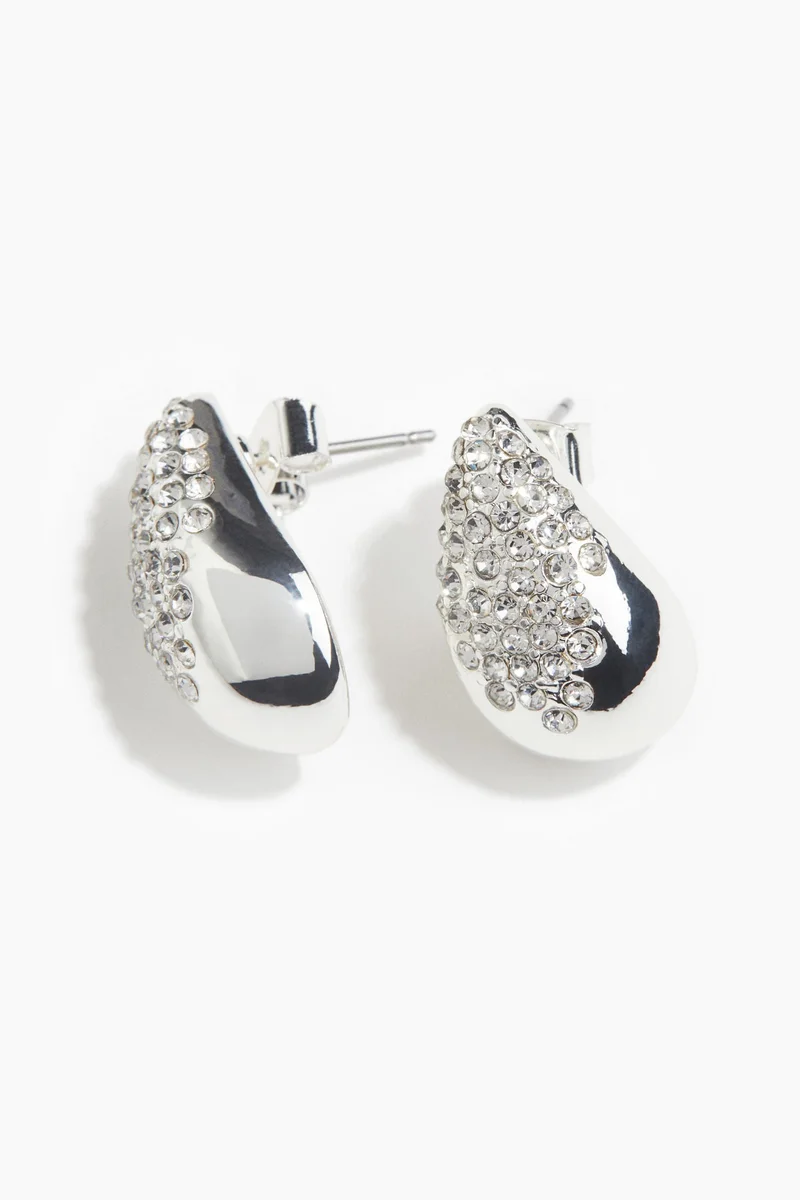 H&M Rhinestone-embellished earrings