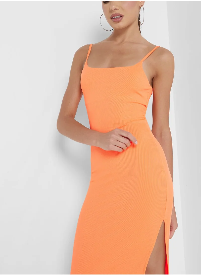 Ginger Cami Bodycon Dress with Side Slit
