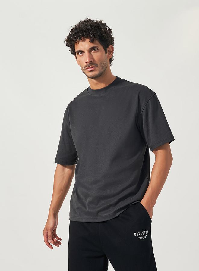 Styli Slogan Print Oversized T-Shirt & Terry Joggers Co-Ords  - Image 3