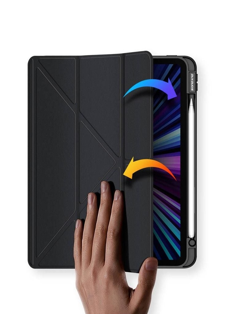 دوكس دوتشيز غطاء ماجي لجهاز iPad Pro 12.9 بوصة وغطاء ذكي لجهاز iPad Air بوصة مع حامل وحامل للقلم iPad. - Image 5