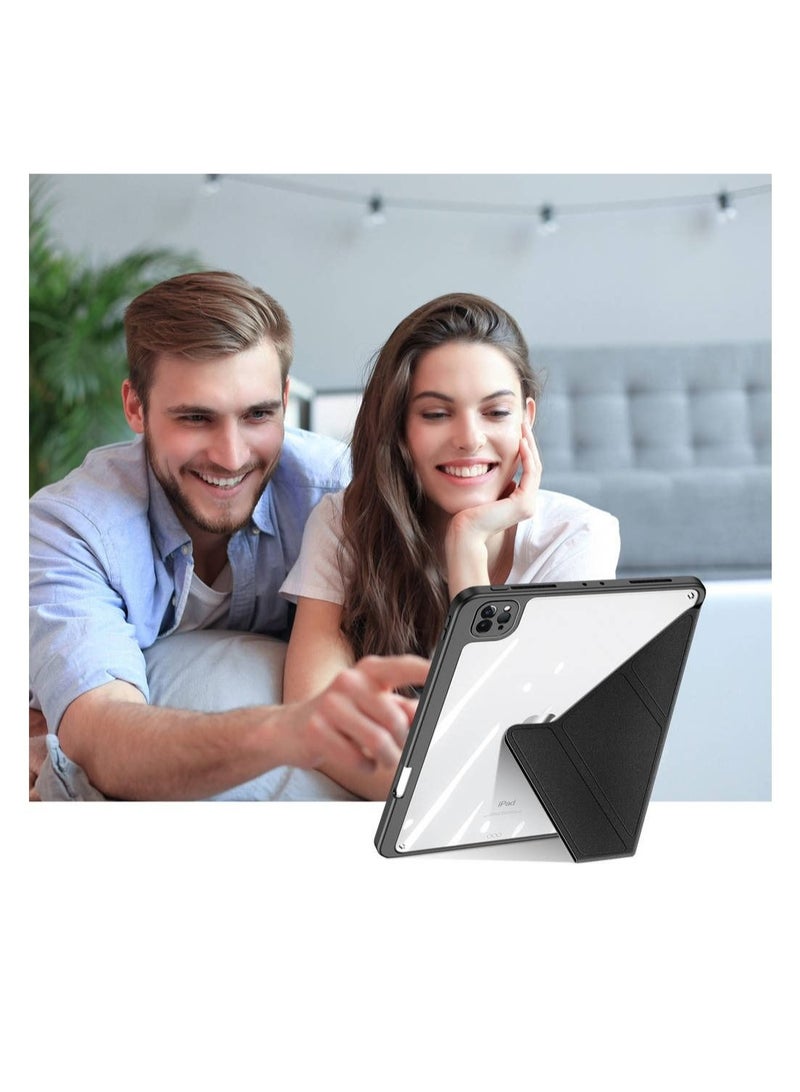 دوكس دوتشيز غطاء ماجي لجهاز iPad Pro 12.9 بوصة وغطاء ذكي لجهاز iPad Air بوصة مع حامل وحامل للقلم iPad. - Image 3