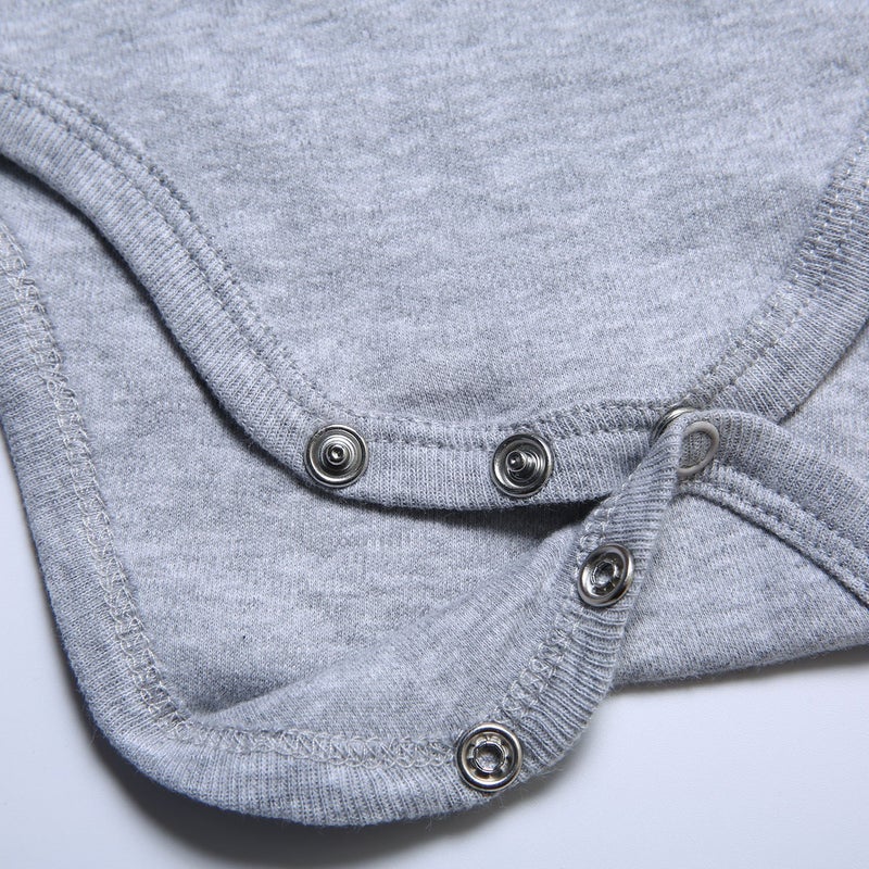 BFUSTYLE 2Pcs Child Baby Boy Girl Unisex Funny Romper Sometimes When You Pray for A Miracles God Gives You Two Twins Short Sleeve Winter Romper Shower Gifts Organic Gray Bodysuit Newborn 0-3 Months - Image 3