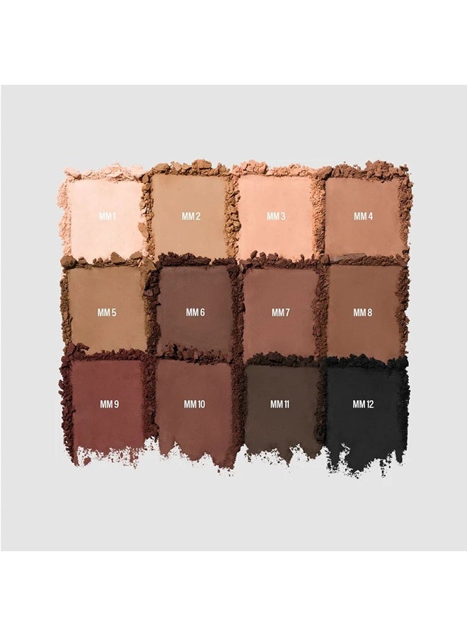 MAKEUP BY MARIO Master Mattes Eyeshadow Palette  – 12 x 0.03 oz / 1 g | Professional Neutral Matte Eyeshadow Palette - Original - Image 2