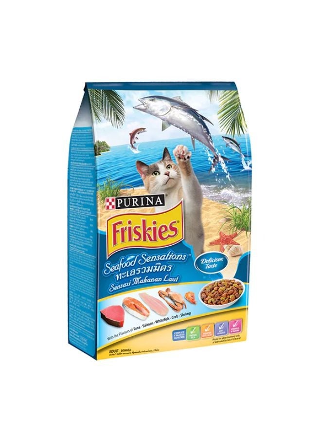 برو بلان فريسكيس ملذت المأكولات البحرية طعام قطط جاف 1.2كجم