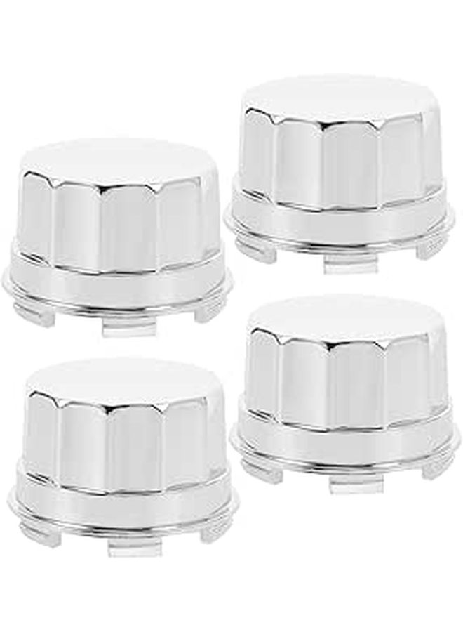 Black 4Pcs Wheel Lug Nut Covers and Center Hub Caps for Off Road Vehicles ATV - Image 1