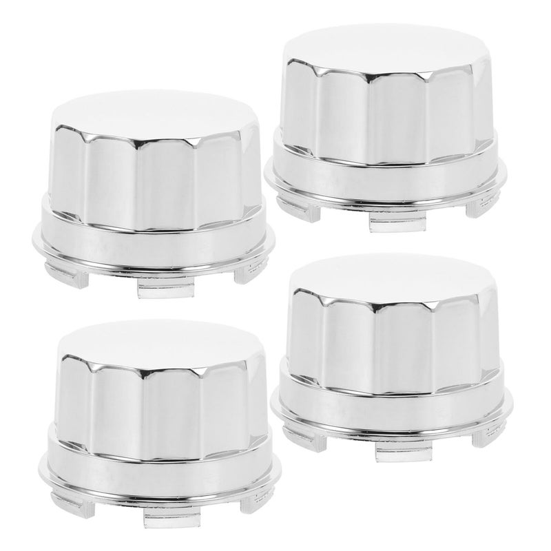 Black 4Pcs Wheel Lug Nut Covers and Center Hub Caps for Off Road Vehicles ATV - Image 2