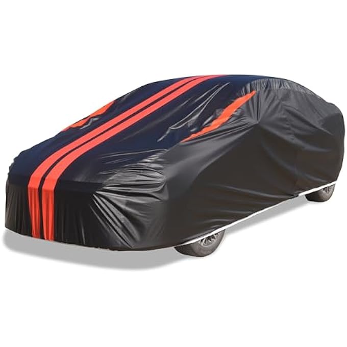 rayihni Car Covers for Automobiles, 6 Layers Car Cover Waterproof All Weather, Outdoor Car Cover Sun UV Rain Snow Wind Protection, Full Exterior Cover Fit for 193"(193 * 73 * 59 inch) Sedan - Image 1