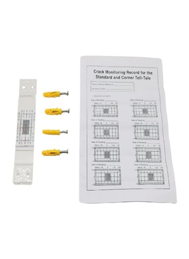 Concrete Monitor Monitoring Record Standard Tell-Tale Monitor for the Standard and Corner Tell-Tale Gap Measuring Instrument Building Wall Crack Monitor Crack Comparison Caliper