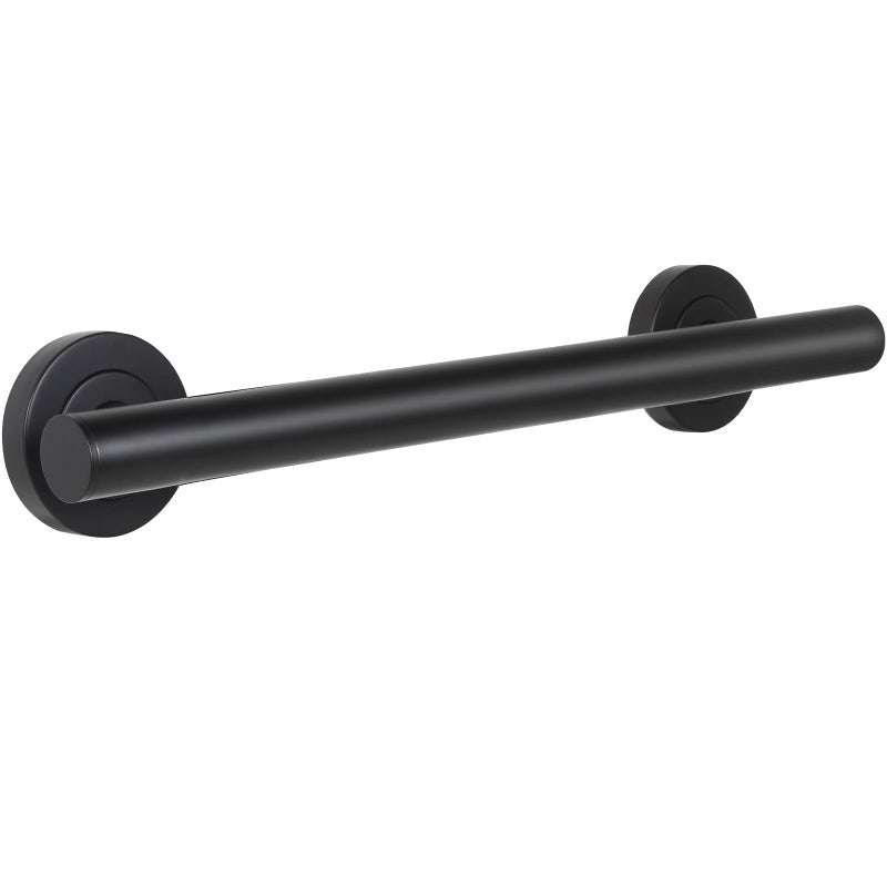 Lava Odoro Shower Grab Bar Modern Stainless Steel Handicap Grab Bar for Bathtubs and Showers Shower Safety Bar for Seniors Disabled ADACompliant Matte Black 18 Inch - Image 2
