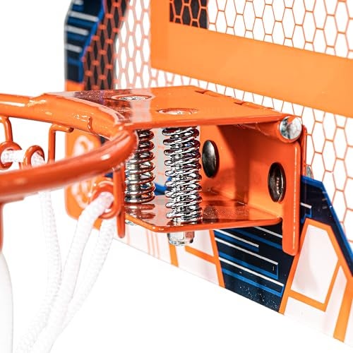 NERF Over The Door Mini Basketball Hoop Set - Pro Hoop Mini Basket Set with NERF Foam Basketball - Steel Rim Great for Dunking - Perfect Bedroom + Office Accessory - Image 5