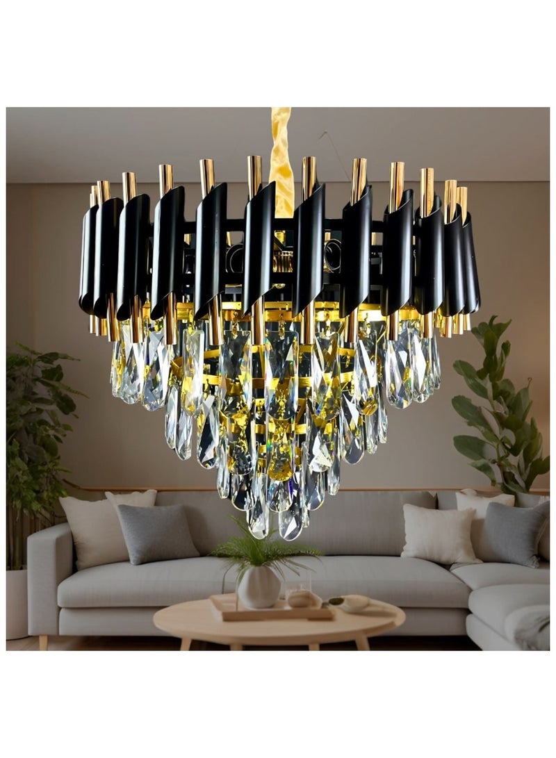 Najfah  Modern crystal with 5 bulbs   Diameter 50 cm.