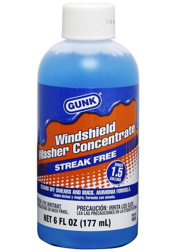 سائل غسيل الزجاج الأمامي المركّز Gunk M50624PK مع الأمونيا 6 أونصات علبة من 24