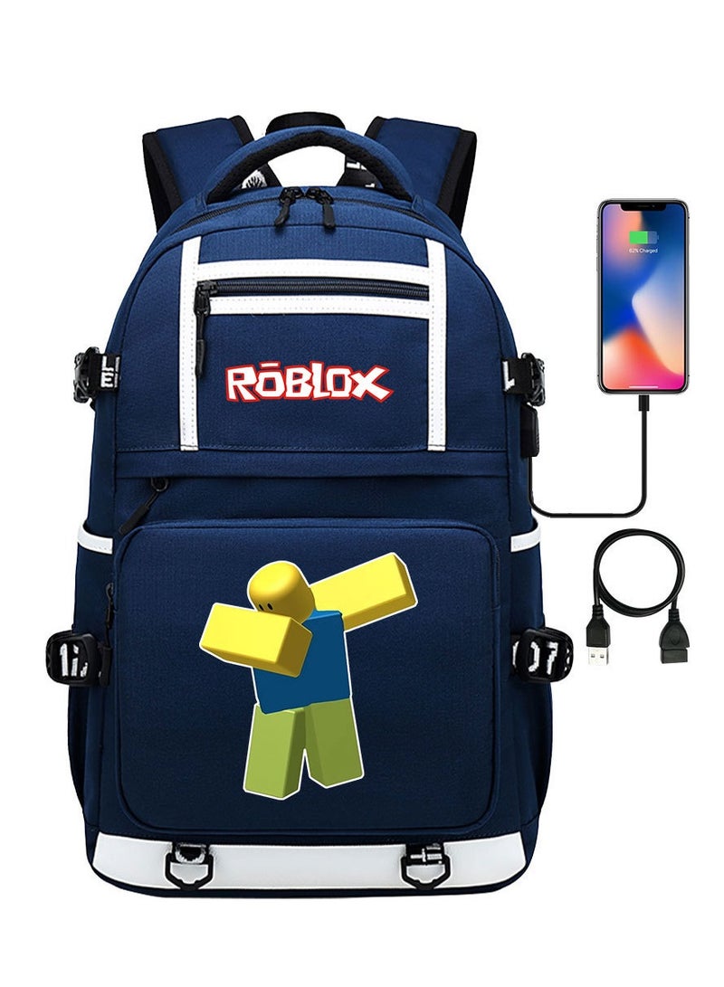ROBLOX Printed Youth Large Capacity Men's and Women's Shoulders