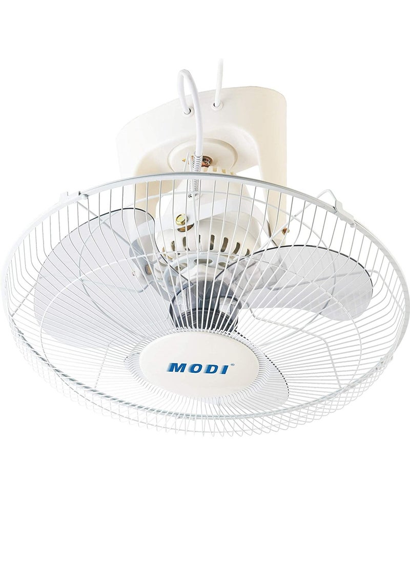 MODI Orbit Fan,16-inch Ceiling Fan, White Cooling Fan with 3 Speed Choices,360 Degree Oscillating Fan for Home and Office.  - Image 1