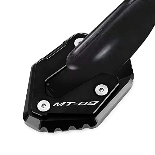 Mokiton Motorcycle Side Stand Extension Kickstand Plate Compatible With YAMAHA MT-09 / SP 2015-2021 2022 2023 2024 2025 | Foot Pad Support MT09 MT 09 Accessories (black) - Image 2