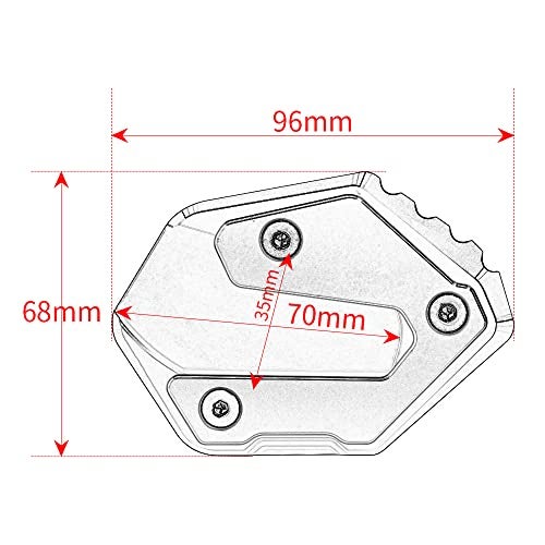 Mokiton Motorcycle Side Stand Extension Kickstand Plate Compatible With YAMAHA MT-09 / SP 2015-2021 2022 2023 2024 2025 | Foot Pad Support MT09 MT 09 Accessories (black) - Image 4