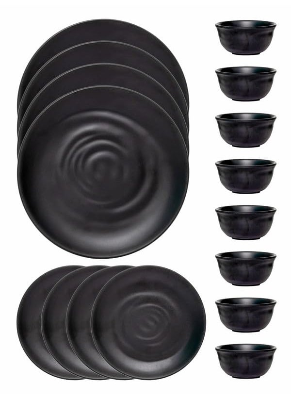 Servewell - Servewell Dinner Set 16 pc Persian Round -Black - Image 1