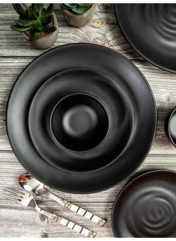 Servewell - Servewell Dinner Set 16 pc Persian Round -Black - Image 1