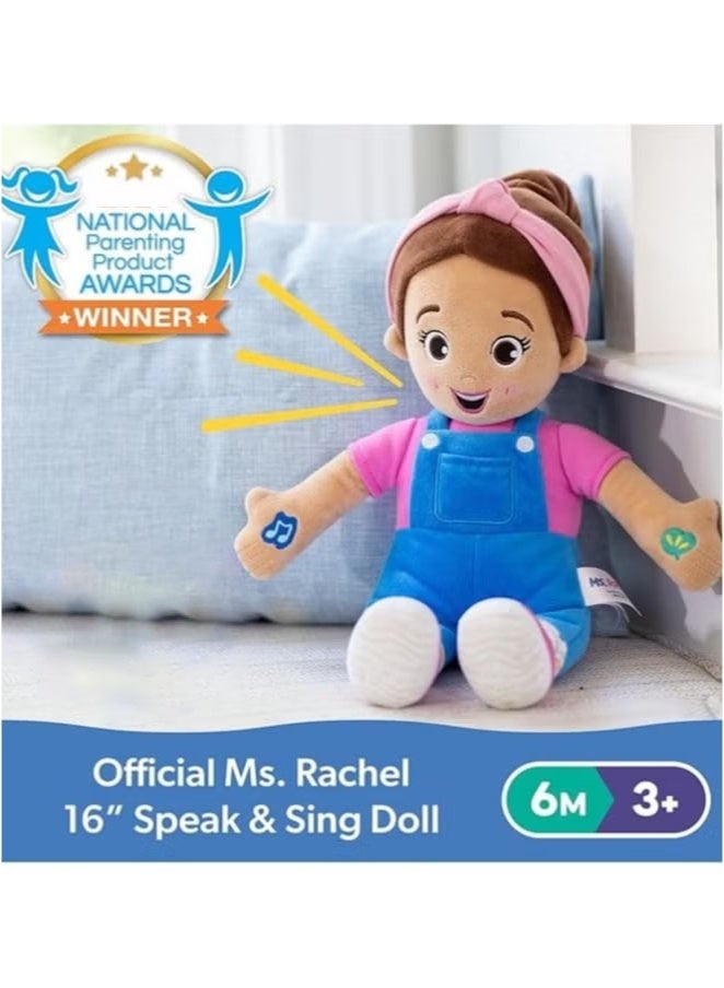 مس ريتشال دمية الرسمية للتحدث والغناء ، لعبة تفاعلية طويلة 12 بوصة مع 4 أغاني و 9+ عبارات ، ألعاب الأطفال الصغار للبنات والفتيان من 6 أشهر إلى 3+ سنوات - Image 2
