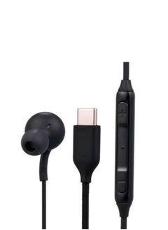 USB-C Wired In-Ear Stereo Earphones for Samsung Galaxy Note 10/Note 10 Plus, S10, S9, S10e with Built-in Microphone and Volume Control Type c hands-free - black - pzsku/Z5168244B5C69EE10DAB2Z/45/_/1732399966/fc97dd1a-fffd-432d-a1da-5bd95581a045