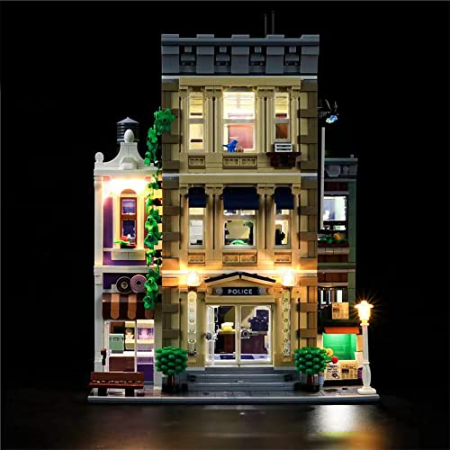 GEAMENT LED Light Kit Compatible with Lego Police Station Lighting Set for Creator 10278 Building Model Model Set Not Included - Image 1