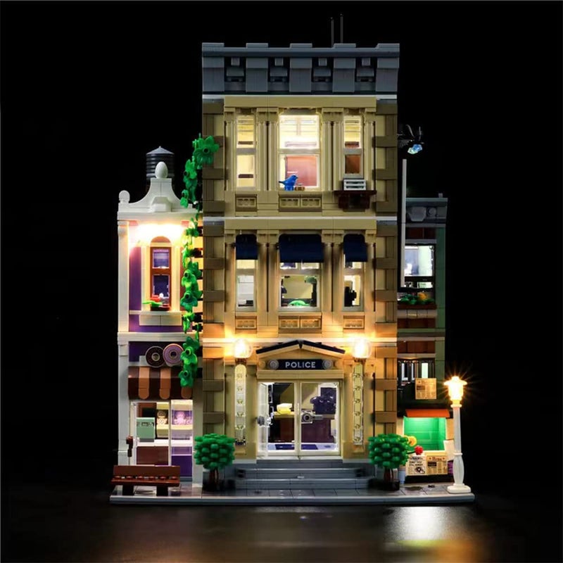 GEAMENT LED Light Kit Compatible with Lego Police Station Lighting Set for Creator 10278 Building Model Model Set Not Included - Image 2