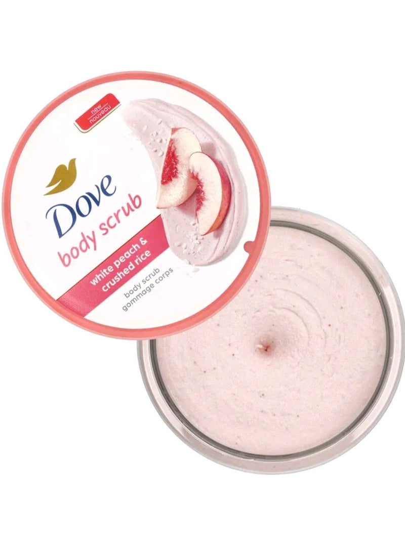 دوف مقشر الجسم ، الخوخ الأبيض والأرز المجروش ، 10.5 أونصة (298 جم) - Image 4