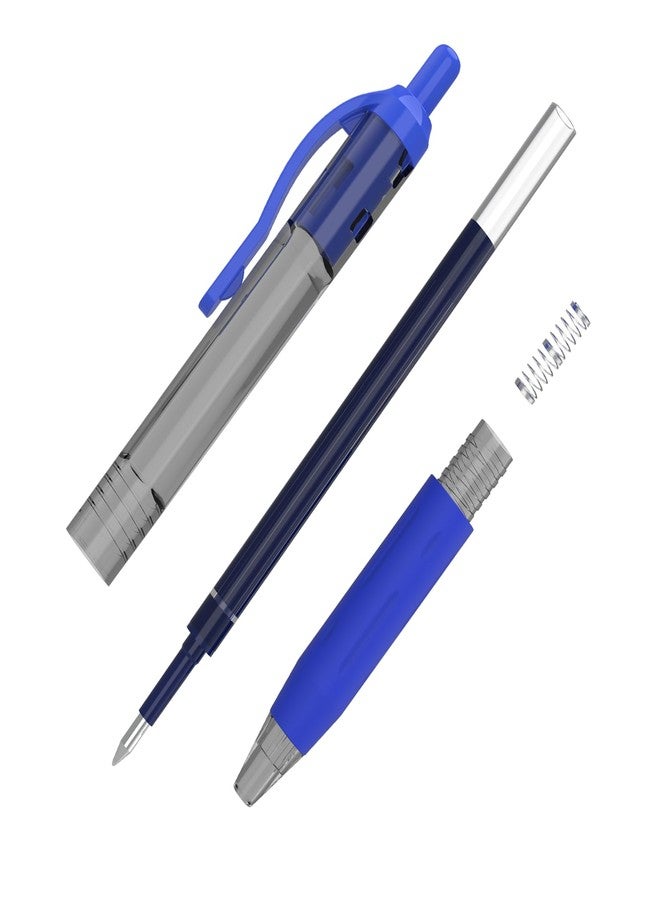 EYEYE G-103 Retractable 0.5mm Gel Pens, 10 Pack Extra Fine Point Blue Ink Pens Quick Dry, Ballpoint Pen Fine Point Smooth Writing Pens for Office School Supplies - Image 4