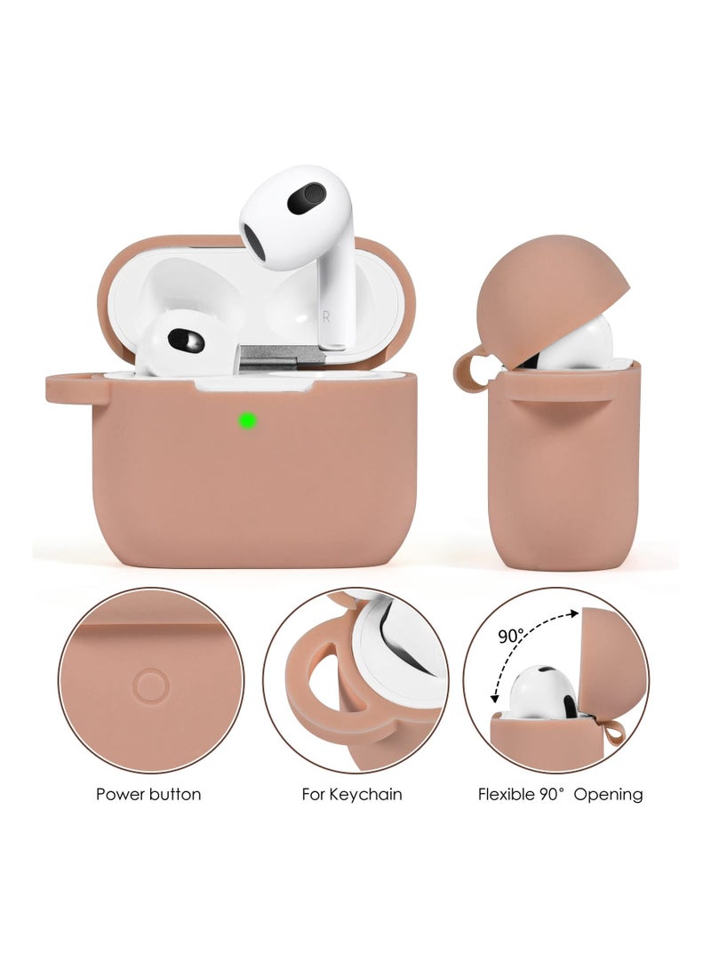 SYOSI Silicone Case for 2022 Airpods, (Carabiner Included) Fashionable Silicone Case Earbuds Case Protective Earbuds Cover Fashionable Case Supports Wireless chaging, Shock Resistant, Full Protection - Image 2