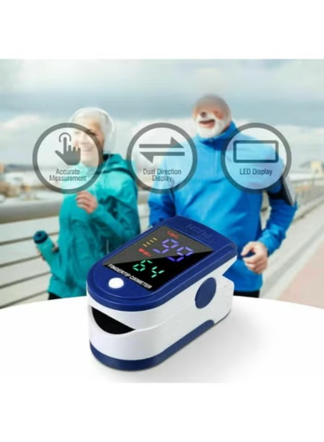 Digital Fingertip Pulse Oximeter Blood Oxygen Saturation Monitor and Heart Rate Tracker High Accuracy Vital Signs Monitor for Home and Fitness Pack of 4 - Image 2