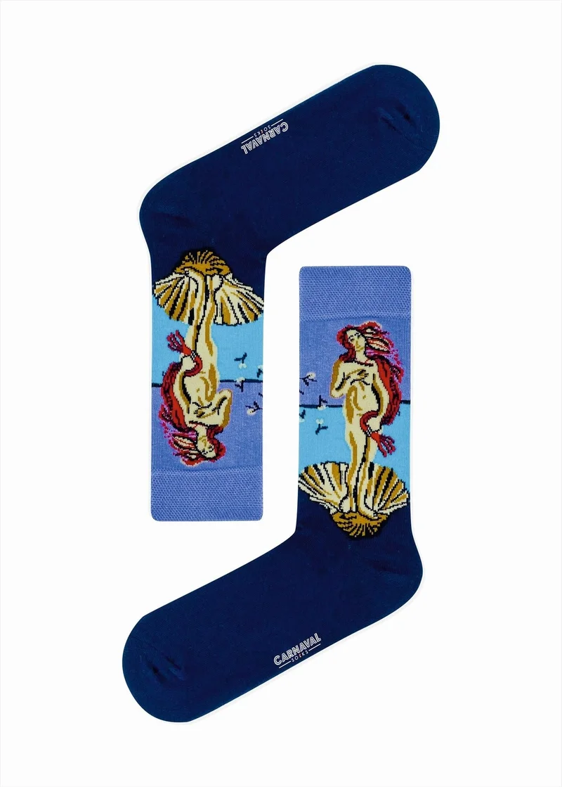 كارنافال سوكس Mermaid Patterned Colorful Socks