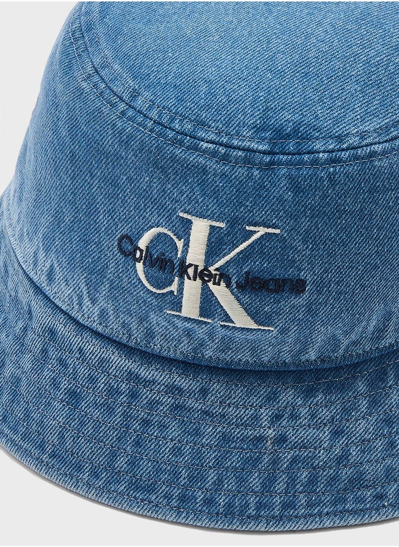 Calvin Klein Jeans Monogram Denim Bucket Hat  - Image 5