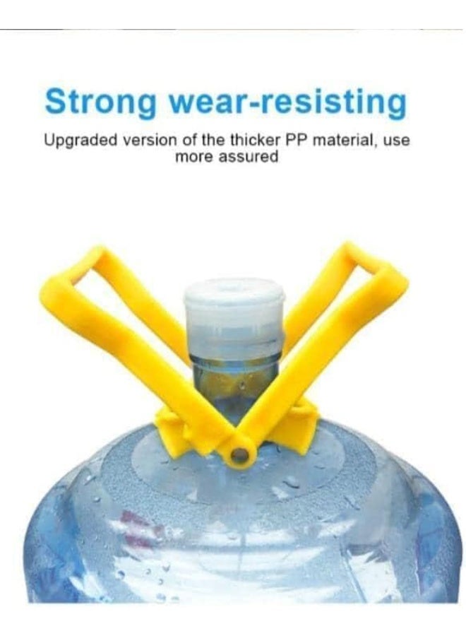Heavy-duty portable polypropylene water bottle handle, comfortable lifting handle, reusable bottle holder for 3-5 gallon drinking water containers for home, office and outdoor use, easy-to-carry accessory (blue) - Image 5