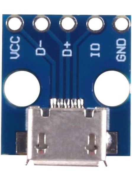 MELIFE 10pcs Female Micro USB to DIP 5Pin Pinboard 254mm Micro USB Type Interface Power Adapter Board 5V Breakout Module  - Image 5