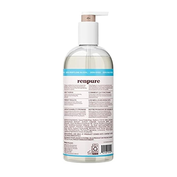 Renpure Coconut Cream Nourishing Shampoo, 24oz - Image 2