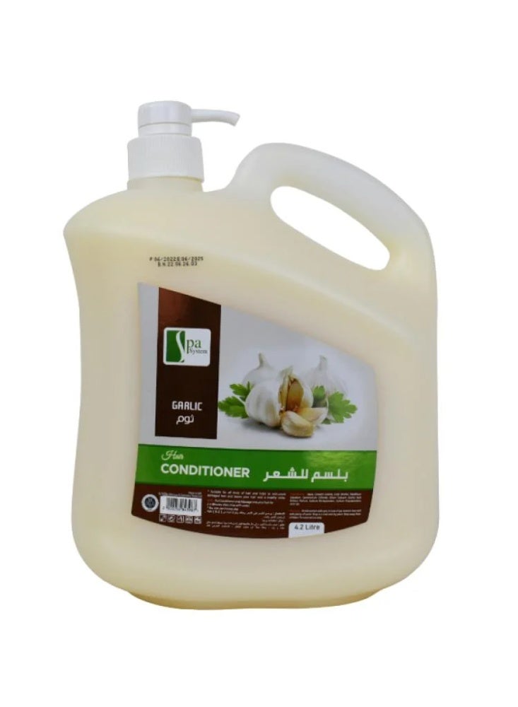 Spa System Garlic Hair Conditioner, 4.2 L